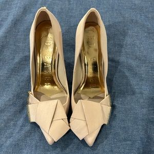 Ted Bakers Heels - Blush satin bow